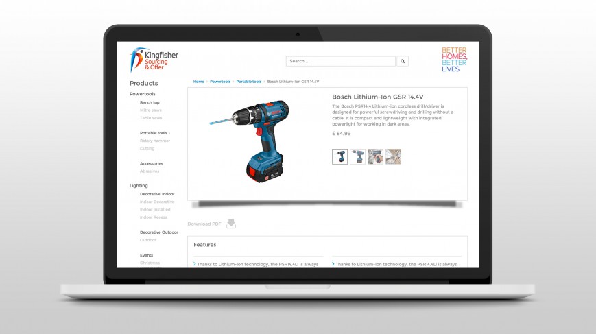 Product details page (desktop view)